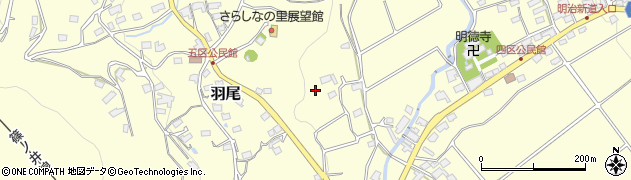 長野県千曲市羽尾周辺の地図