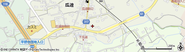 茨城県那珂市瓜連534周辺の地図