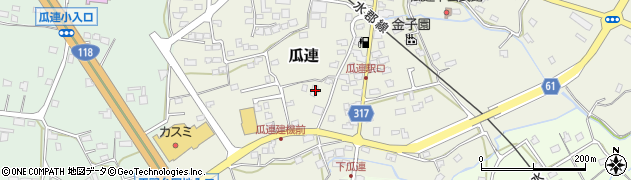 茨城県那珂市瓜連698周辺の地図