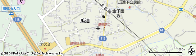 茨城県那珂市瓜連551周辺の地図