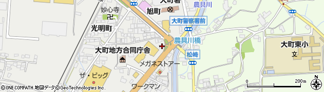 長野県大町市大町2961周辺の地図