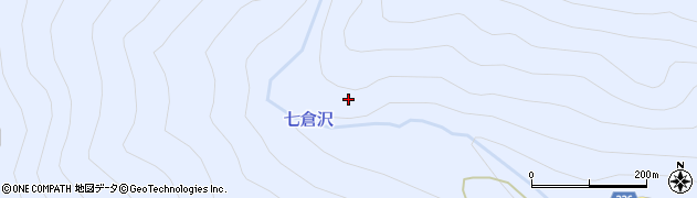 七倉沢周辺の地図