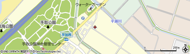石川県白山市平加町（ヘ）周辺の地図