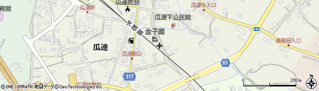 茨城県那珂市瓜連556周辺の地図