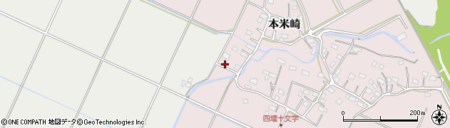 茨城県那珂市本米崎1周辺の地図