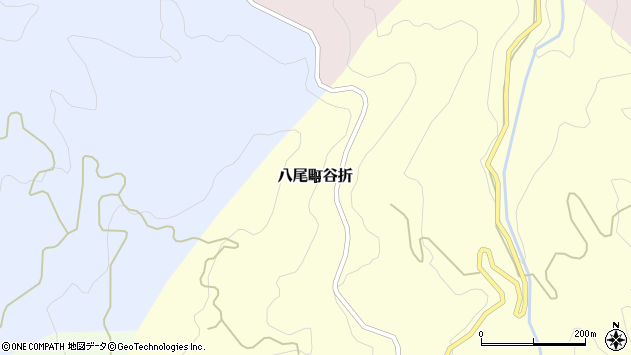 〒939-2416 富山県富山市八尾町谷折の地図