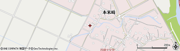 茨城県那珂市本米崎4周辺の地図