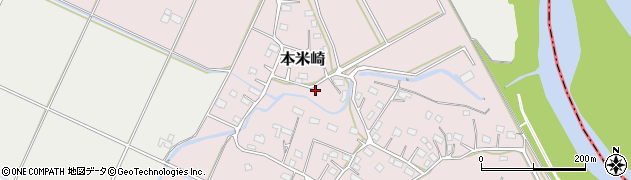 茨城県那珂市本米崎200周辺の地図
