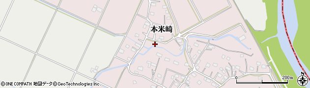茨城県那珂市本米崎198周辺の地図