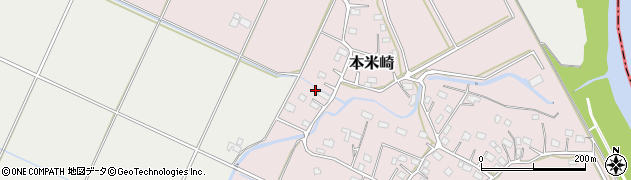 茨城県那珂市本米崎9周辺の地図