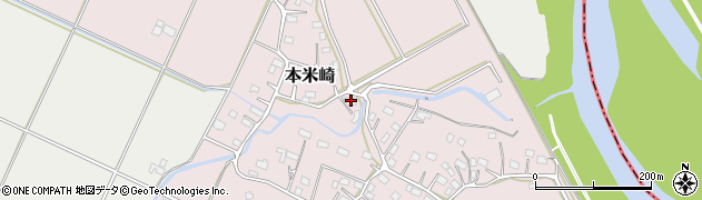 茨城県那珂市本米崎201周辺の地図