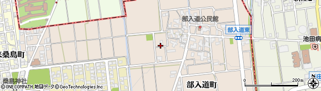 石川県白山市部入道町（ル）周辺の地図
