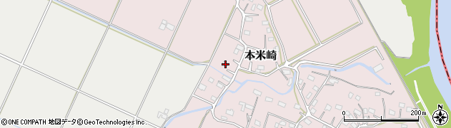 茨城県那珂市本米崎14周辺の地図