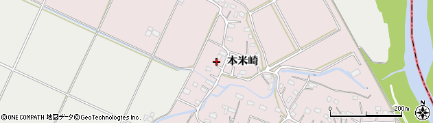 茨城県那珂市本米崎15周辺の地図