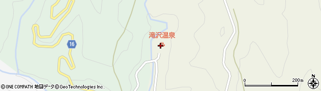 滝沢温泉滝沢館周辺の地図