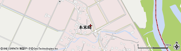 茨城県那珂市本米崎191周辺の地図