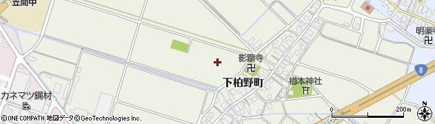 石川県白山市下柏野町周辺の地図