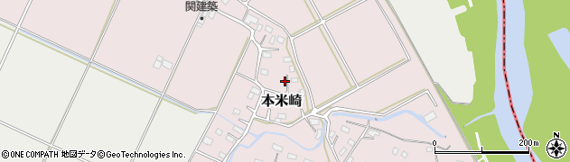 茨城県那珂市本米崎190周辺の地図
