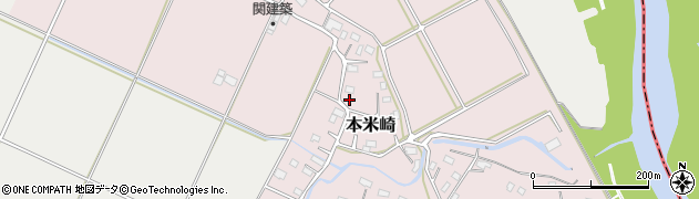 茨城県那珂市本米崎188周辺の地図