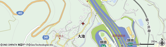 長野県千曲市八幡（大池）周辺の地図
