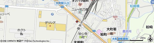 長野県大町市大町3064周辺の地図