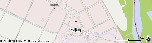 茨城県那珂市本米崎185周辺の地図