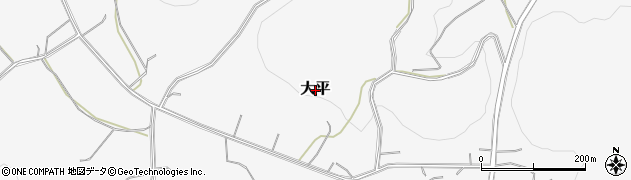 栃木県益子町（芳賀郡）大平周辺の地図
