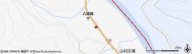 長野県大町市八坂野平北周辺の地図
