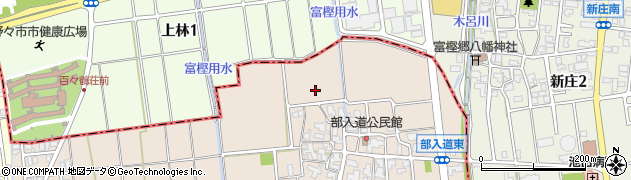 石川県白山市部入道町周辺の地図