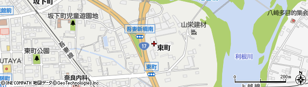 渋川魚菜市場周辺の地図