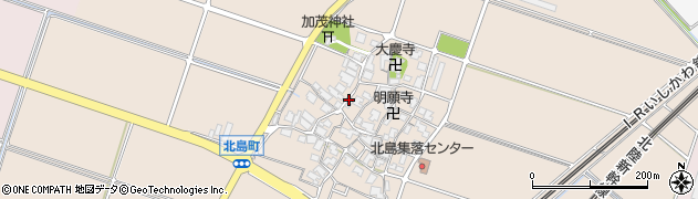 石川県白山市北島町周辺の地図