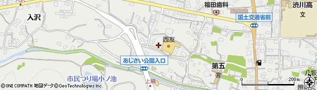 西友入沢店駐車場周辺の地図