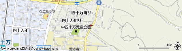 石川県金沢市四十万町リ60周辺の地図