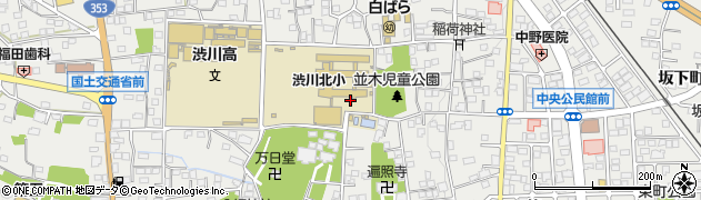 群馬県渋川市渋川並木町周辺の地図