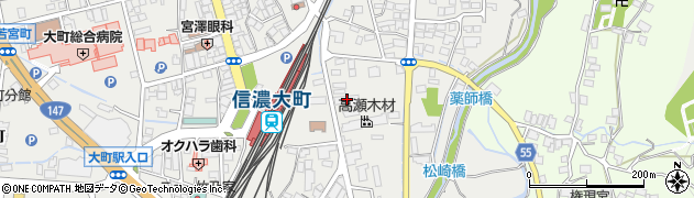 長野県大町市大町2826周辺の地図