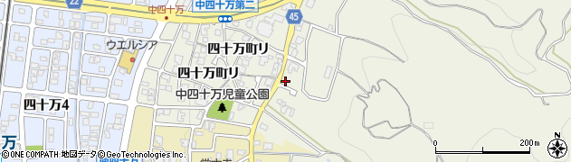 石川県金沢市四十万町リ114周辺の地図