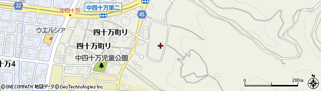 石川県金沢市四十万町リ120周辺の地図
