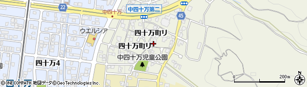 石川県金沢市四十万町リ54周辺の地図