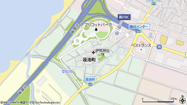 〒929-0205 石川県白山市蓮池町の地図