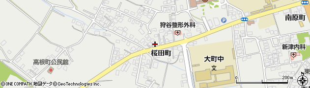 長野県大町市大町桜田町周辺の地図