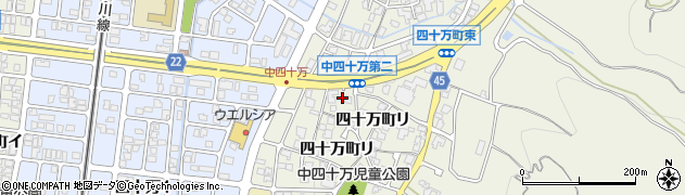 石川県金沢市四十万町リ50周辺の地図
