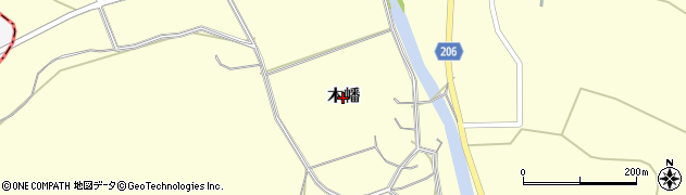 栃木県茂木町（芳賀郡）木幡周辺の地図