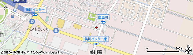 石川県白山市鹿島町（ヘ）周辺の地図
