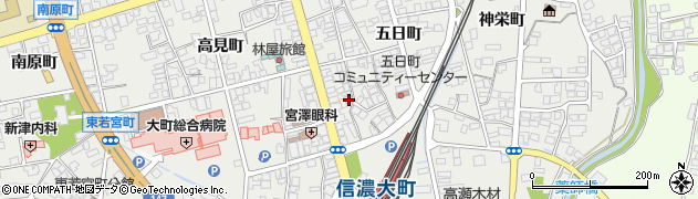 長野県大町市大町五日町3211周辺の地図
