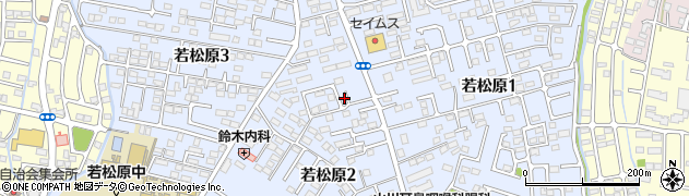 栃木県宇都宮市若松原周辺の地図