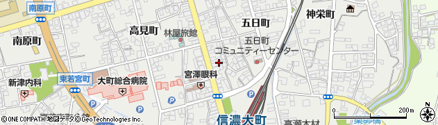 長野県大町市大町五日町3212周辺の地図