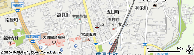 長野県大町市大町五日町3210周辺の地図