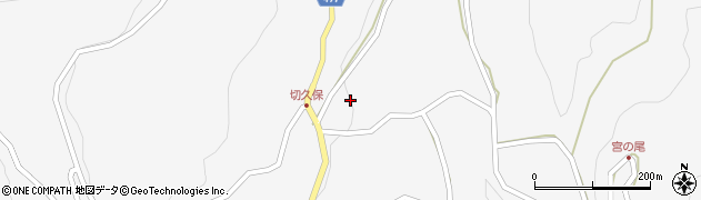 長野県大町市八坂切久保周辺の地図