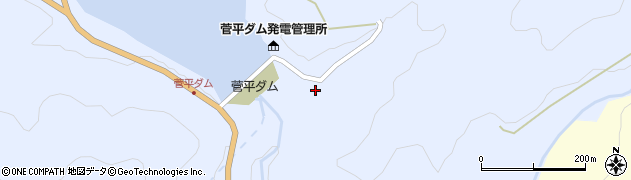 菅平ダム周辺の地図