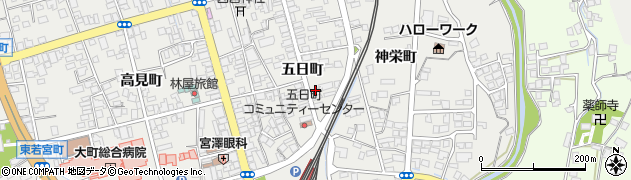 長野県大町市大町五日町2624周辺の地図